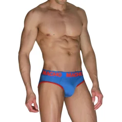 Mch005 Slip Clássico Azul + Vermelho P