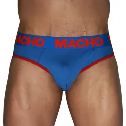 Mch005 Slip Clássico Azul + Vermelho P