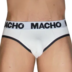 Mch006 Slip Clássico Branco + Preto P