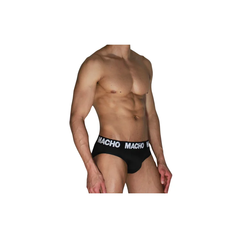 Mch007 Slip Clássico Preto + Preto P