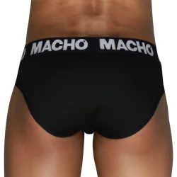 Mch007 Slip Clássico Preto + Preto P