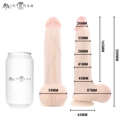 Bruce M Dildo De Silicone 20 CM -Ø- 4,5 CM