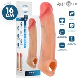 Capa De Silicone Para Pênis Simon L 16 CM -Ø- 4,5 CM