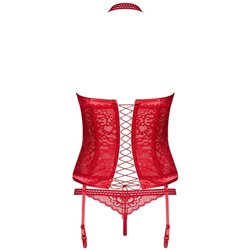 Obsessive Flameria Corset e Thong Limited Color Edition L / XL