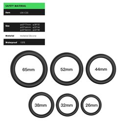 Aneis Silicone Block Armony Preto