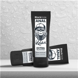 Black Hole Lubrificante Anal à Base de Água Extra Dilatação 70ml