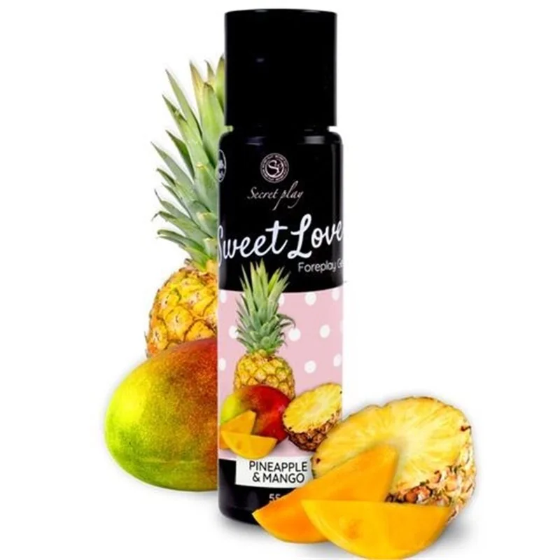 Secret Play Gel Comestível Manga e Ananás Branco 60ml