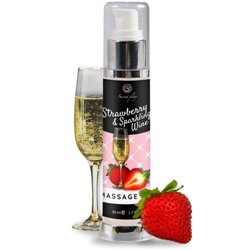 Secret play Strawberry & Sparkling Wine Óleo de Massagem 50ml