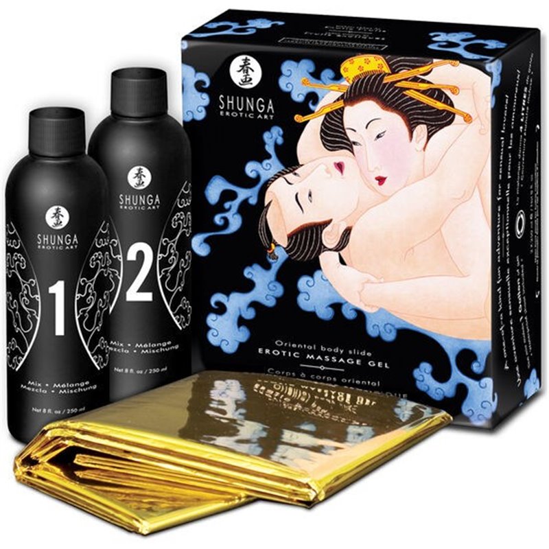 Shunga Erotic Massage Gel Oriental Body Slide Frutas Exoticas