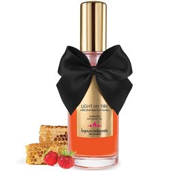 Bijoux Indiscrets Óleo Massagem Beijável com Efeito Calor Light My Fire Morango Silvestre e Mel 100ml