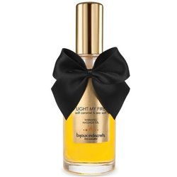 Bijoux Indiscrets Óleo Massagem Beijável com Efeito Calor Light My Fire Caramelo e Sal Marinho 100ml