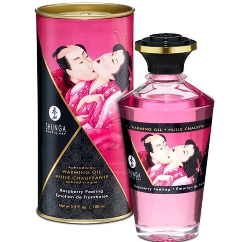 Shunga Óleo de Efeito Calor Framboesa 100ml