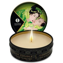 Shunga Vela Massagem Afrodisíaca Chá Verde 30ml