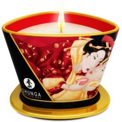 Shunga Vela Massagem Romance Champanhe e Morango 170ml