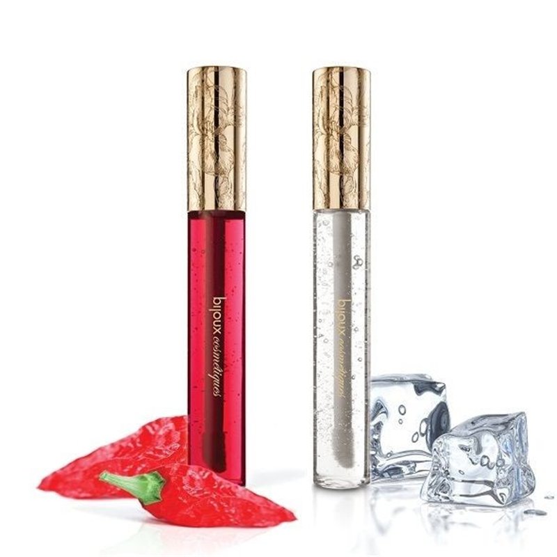 Bijoux Indiscrets Pack 2 Glosses Beijável para Mamilos com Efeito Calor + Efeito Frio 13ml