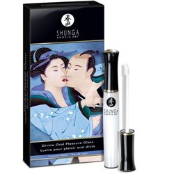 Shunga Kit Divino Prazer Oral Lipgloss Coco Água