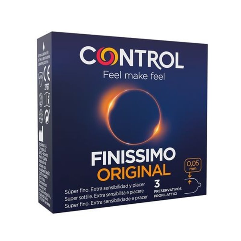 Control Preservativos Finissimo Original 3 Unidades