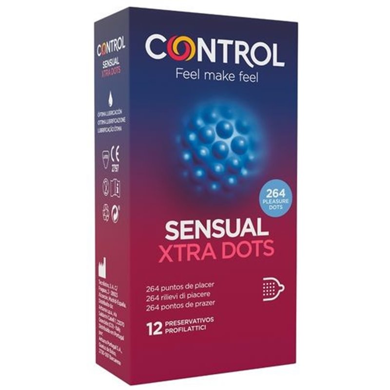 Control Xtra Sensation Preservativos 12 Unidades