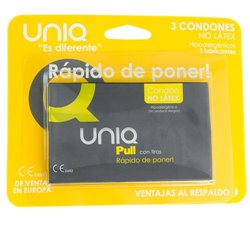 UNIQ Preservativos Colocação Rápida Pull 3 Unidades