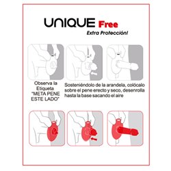 UNIQ Preservativos Com Anel S/ Latex Extra Protecção 3 Unidades