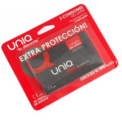 UNIQ Preservativos Com Anel S/ Latex Extra Protecção 3 Unidades