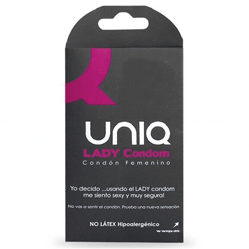 UNIQ Preservativos Feminino S/ Latex Lady Condom 3 Unidades