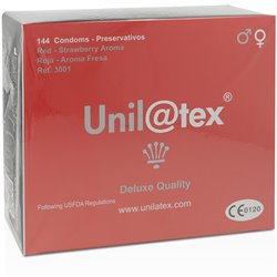 Unilatex Preservativos Vermelhos Morango x144