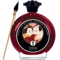 Shunga Body Paint Sabor Morangos e Champagne