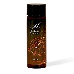 Extase Sensual Óleo de Massagem Efeito Calor com Feromonas Sabor Chocolate Laranja 100ml