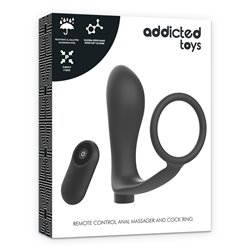 Addicted Toys Estimulador Anal C/ Controlo Remoto E Anel C/ Vibraçao