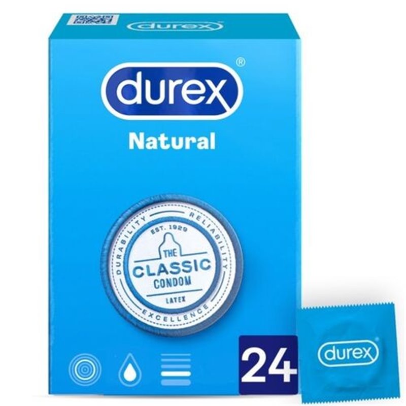 Durex Preservativos Natural Plus x24