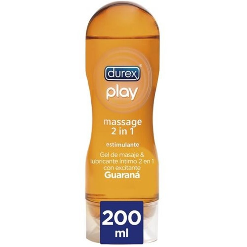 Durex Play Massage 2 em 1 Gel Lubrificante Guaraná 200ml