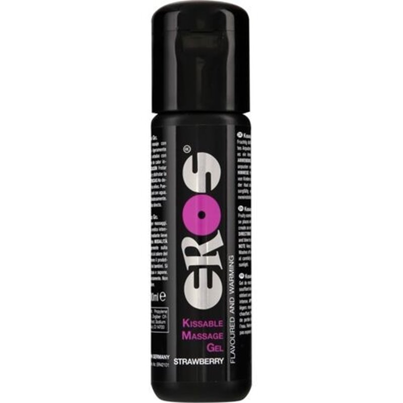 Eros Kissable Massage Gel Warming Strawberry 100ml