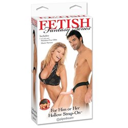 Pipedream Fetish Fantasy Strap-On Hollow Him or Her White