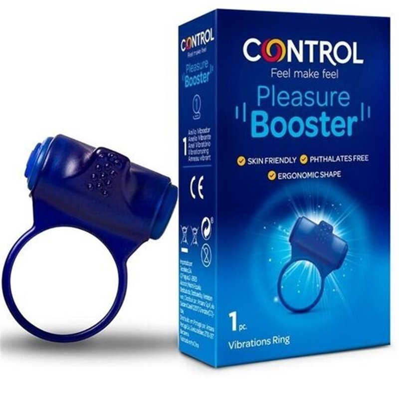 Control Pleasure Booster Anel Vibratório