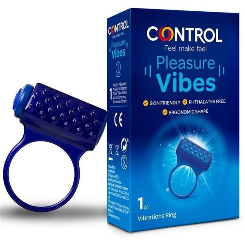 Control Pleasure Vibes Anel Vibratório