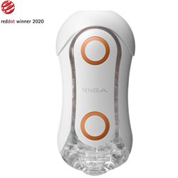 Tenga Tenga Flip Orb Forte Masturbador Branco e Orange Crash