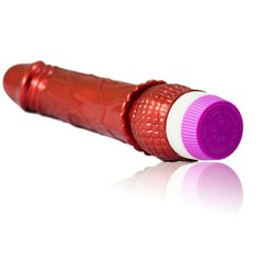 Ly-baile Vibrador Vermelho Realístico de 23cm