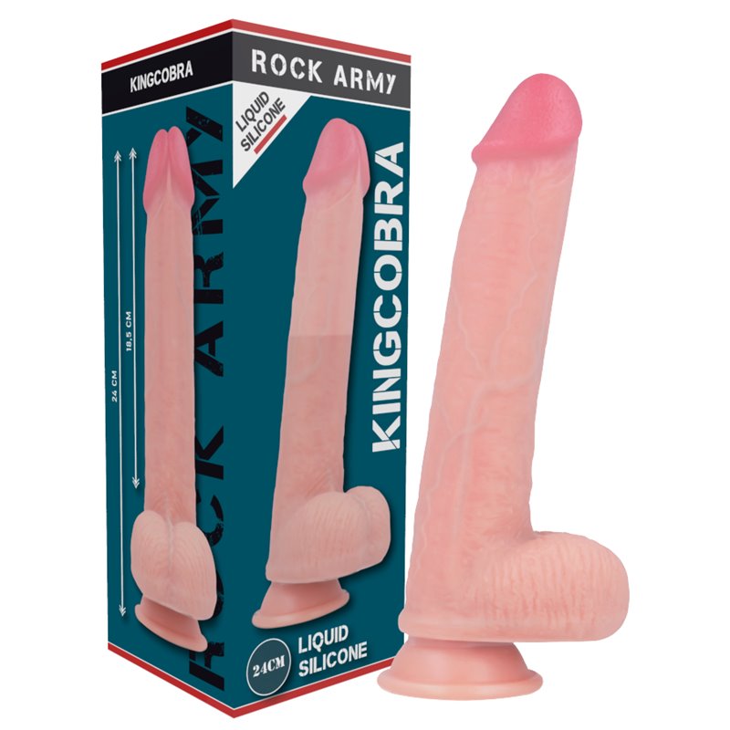 Rock Army Liquid Silicone Premium Kingcobra Realistic 24cm