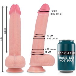 Rock Army Liquid Silicone Premium Kingcobra Realistic 24cm