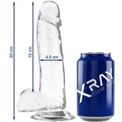 XRay Dildo Jelly Realista Transparente 20CM