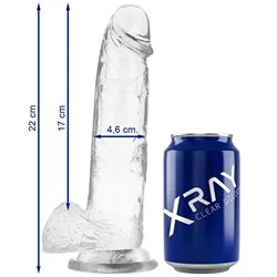 XRay Dildo Jelly Realista Transparente 22CM
