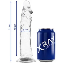 XRay Dildo Jelly Realista Transparente 21CM