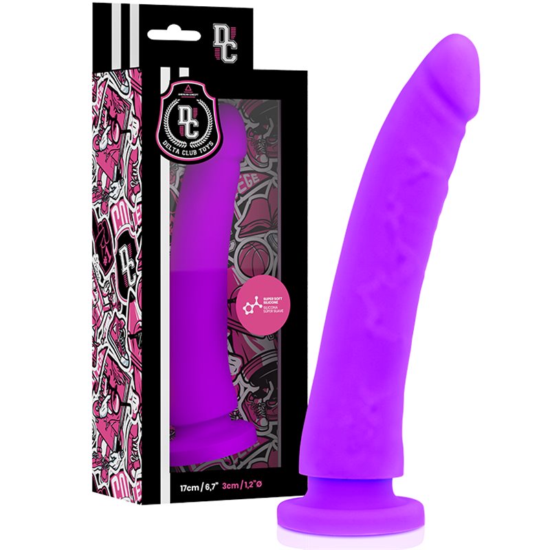 Delta Club Toys Dildo Lilás Silicone Medica 17 X 3CM