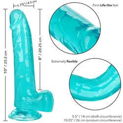 Calex Size Queen Dildo Azul 20.3cm