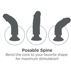 King Cock Dildo Vibrador Testiculos 23 cm Negro