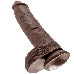 Pipedream Dildo Realístico com Testículos King Cock 10" Brown