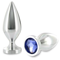 Metal Hard Metalhard Anal Plug Diamond Cristal Big 10.16CM