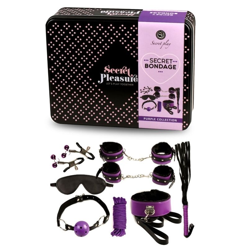 Secretplay Secret Play Bdsm Set 8PCS Lilac / Black