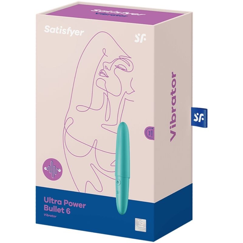 Satisfyer Bala Vibratória Ultra Power Bullet 6 Turquesa